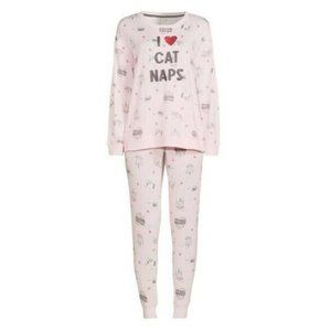 Secret Treasures Hacci Fleece 2-Piece Pajama Set, L (12-14)